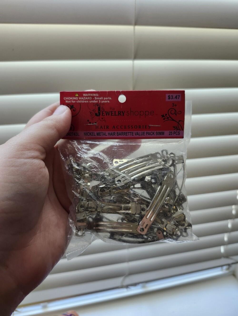 Diy Jewelry Making Nickel Metal Hair Barrettes - Silver (25 Pack)